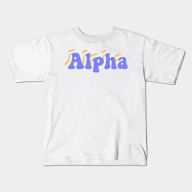 Alpha Kids T-Shirt by Rosemogo